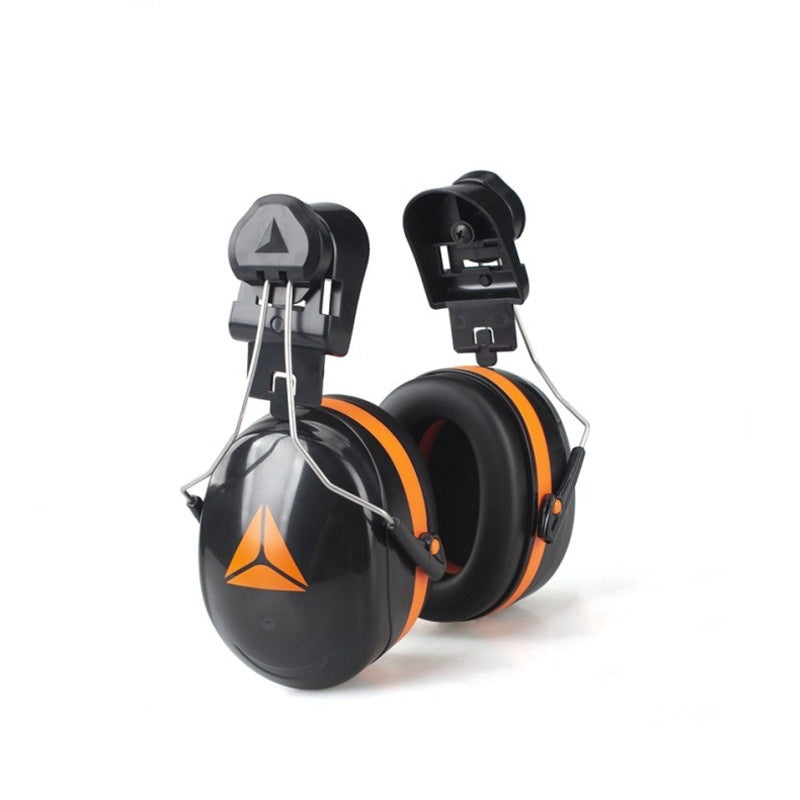 Safety Hearing Protector Helmet Adaptor with PU Foam Cushions Ear Muff