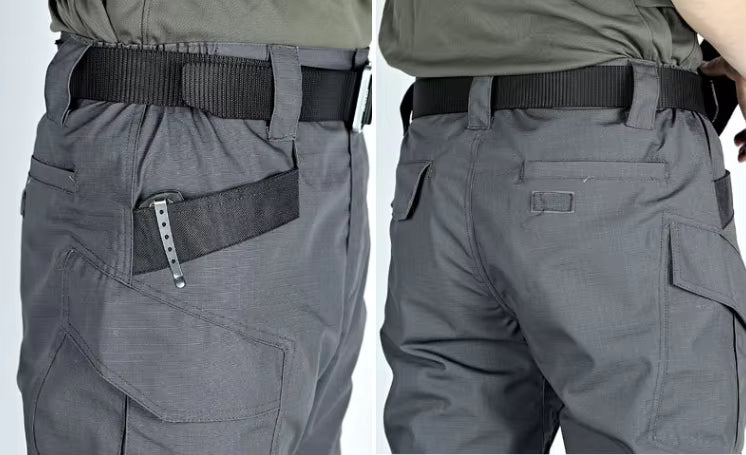 Mens Waterproof Stretch Multi Pocket Cargo Pants