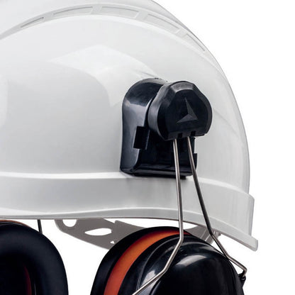 Safety Hearing Protector Helmet Adaptor with PU Foam Cushions Ear Muff